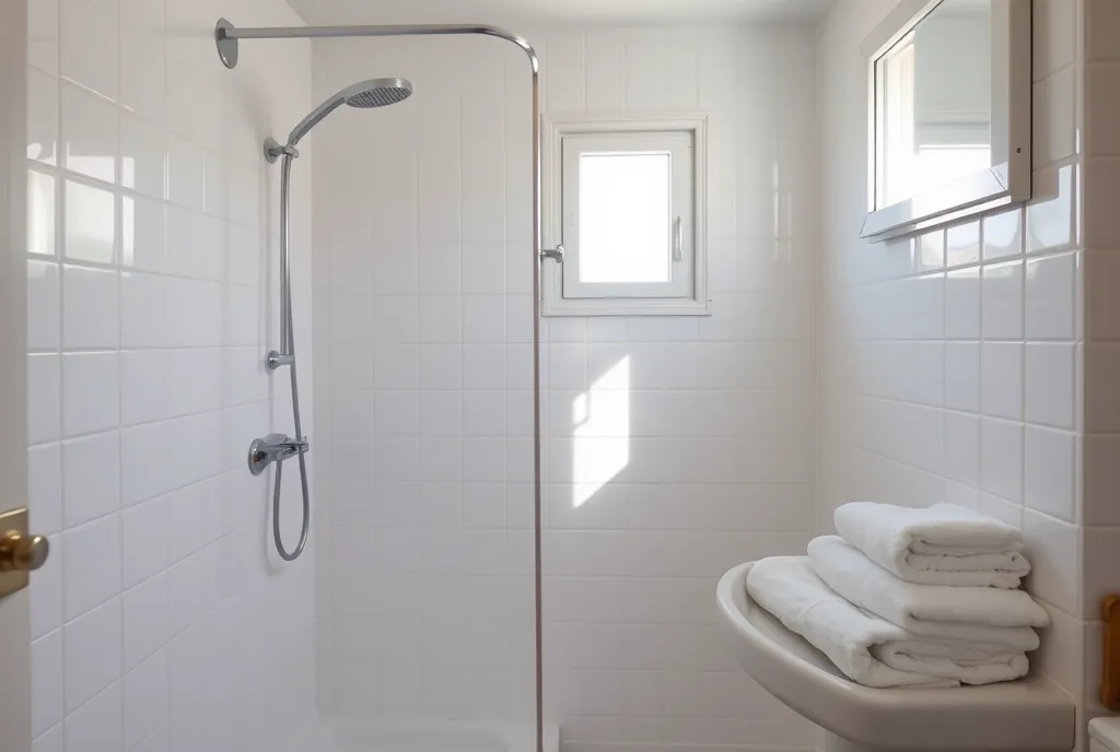 Baño desinfectado de una vivienda